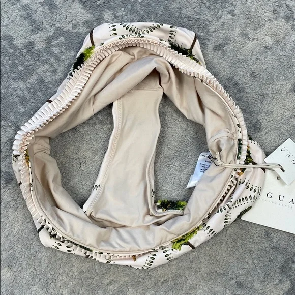 NWT Agua Bendita Nopal Arboleda Hand Embroidered Bikini Bottom Swim Trees XL - Picture 11 of 15